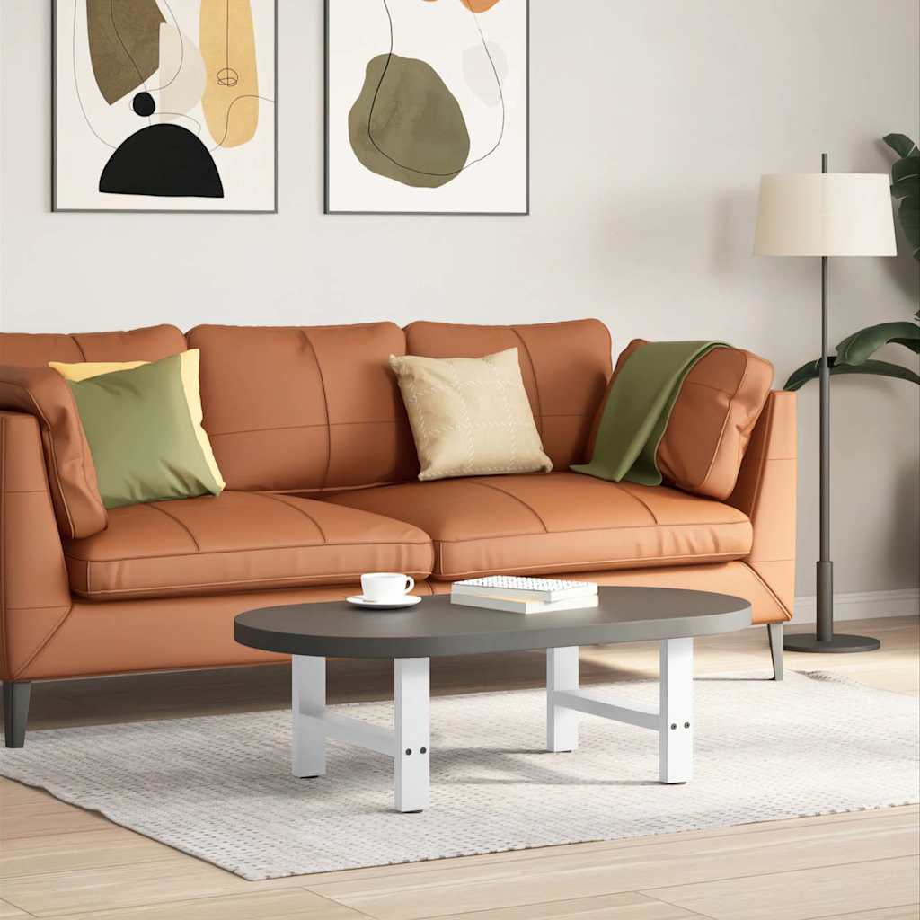 Coffee table legs white 2 pcs. 50x(30-31) cm steel