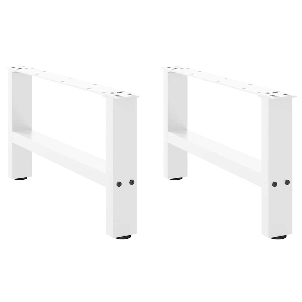 Coffee table legs white 2 pcs. 60x(30-31) cm steel