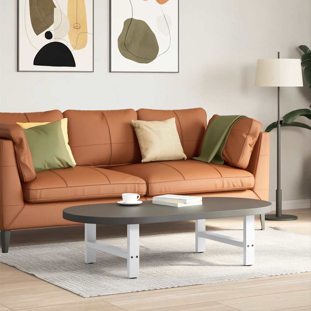 Coffee table legs white 2 pcs. 60x(30-31) cm steel