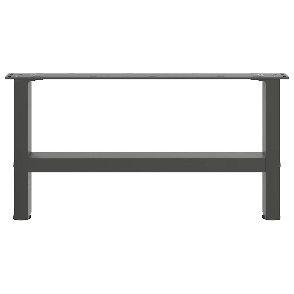 Coffee table legs anthracite 2 pcs. 60x(30-31) cm steel
