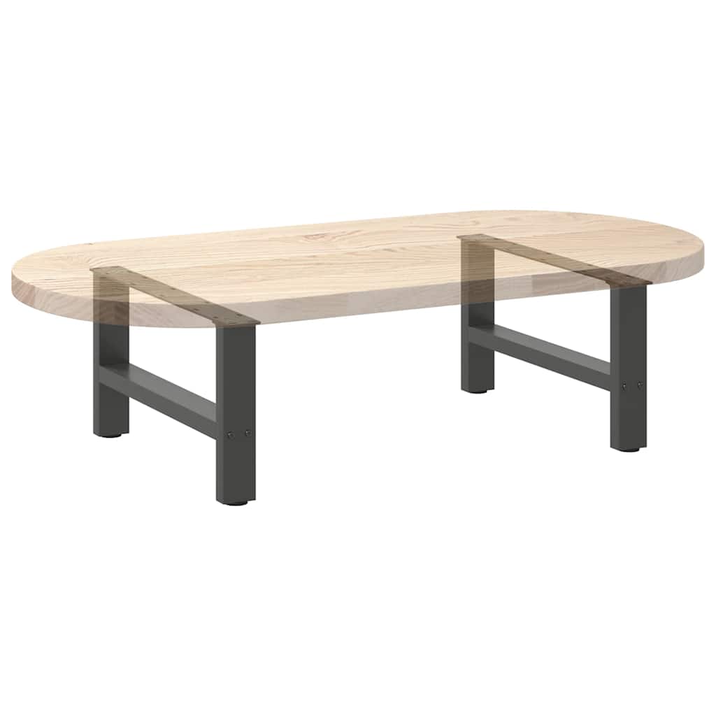 Coffee table legs anthracite 2 pcs. 60x(30-31) cm steel