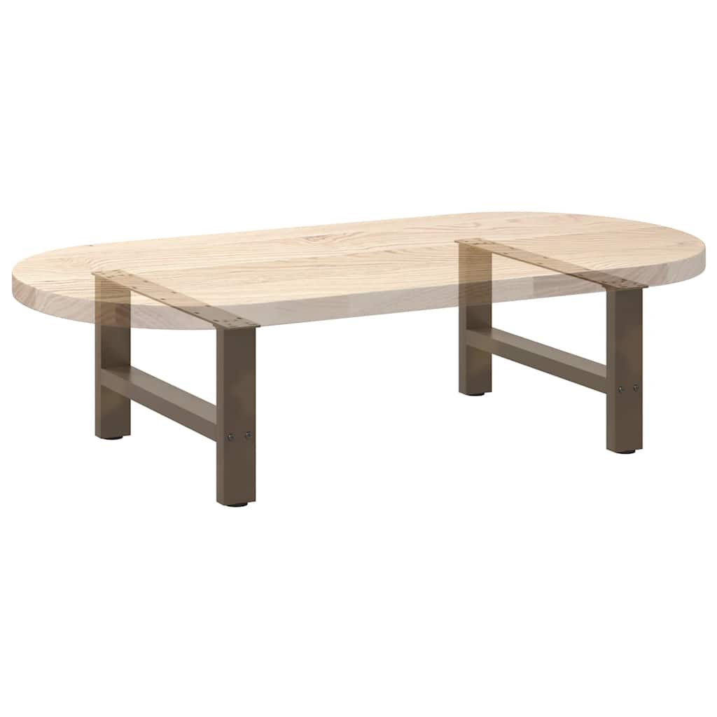 Coffee table legs natural steel 2 pcs. 60x(30-31) cm steel