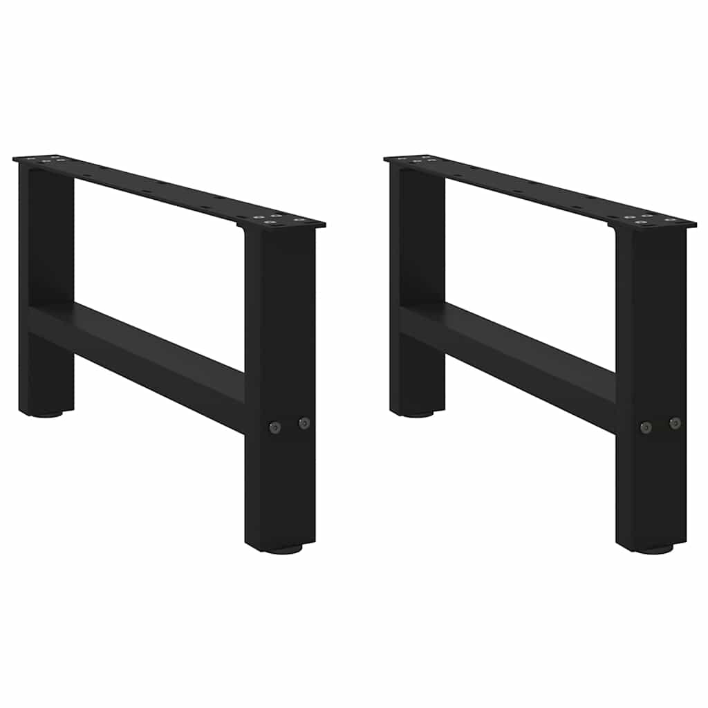 Coffee table legs black 2 pcs. 70x(30-31) cm steel
