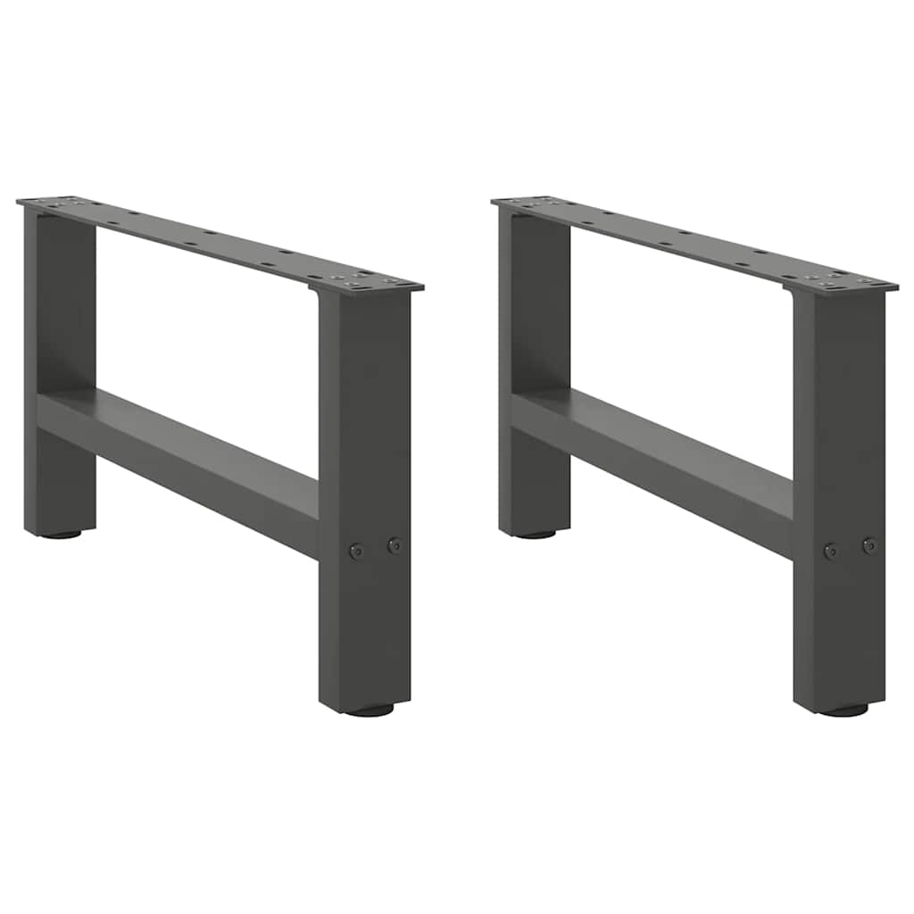 Coffee table legs anthracite 2 pcs. 70x(30-31) cm steel
