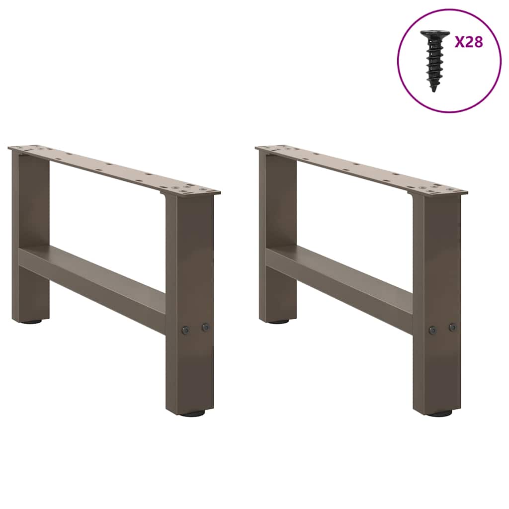 Coffee table legs natural steel 2 pcs. 70x(30-31) cm steel