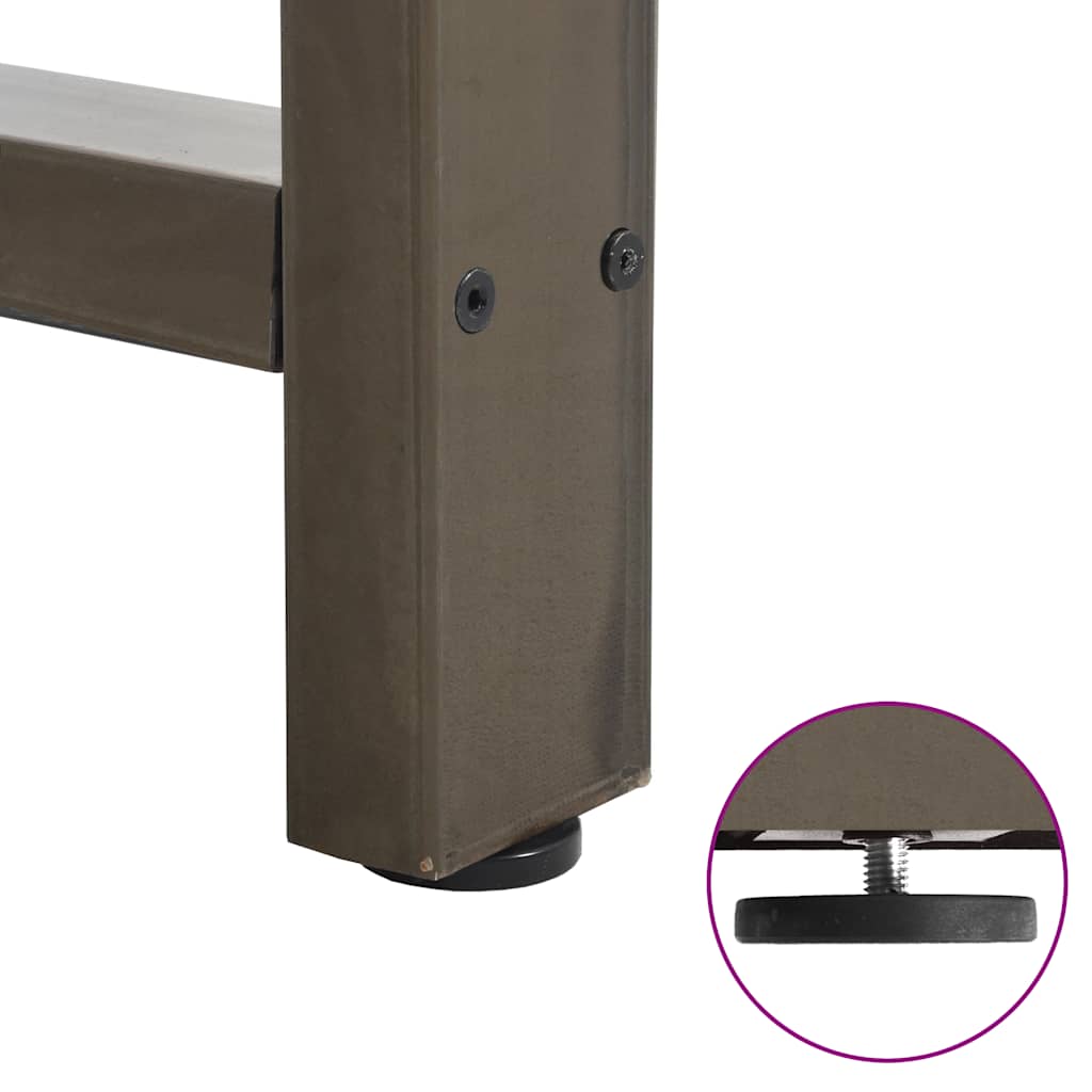 Coffee table legs natural steel 2 pcs. 70x(30-31) cm steel