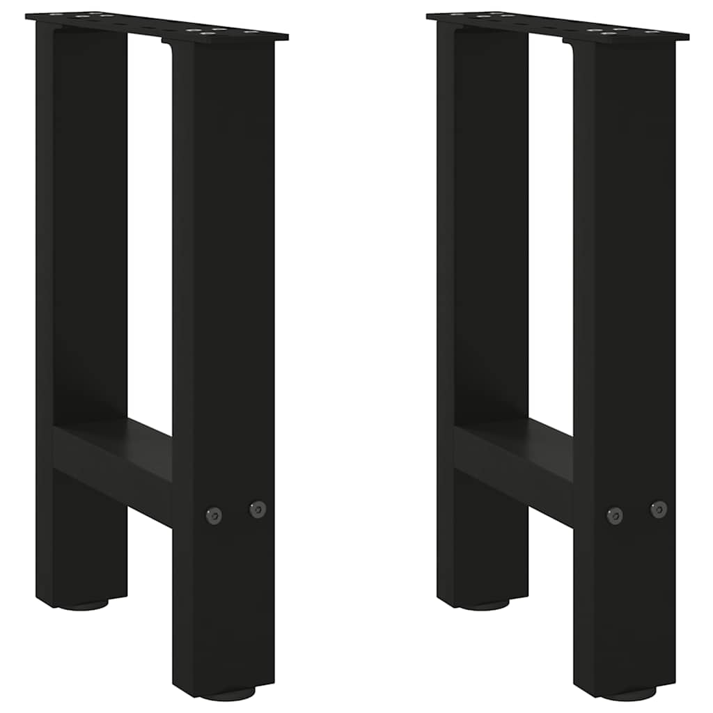 Coffee table legs black 2 pcs. 28x(42-43) cm steel