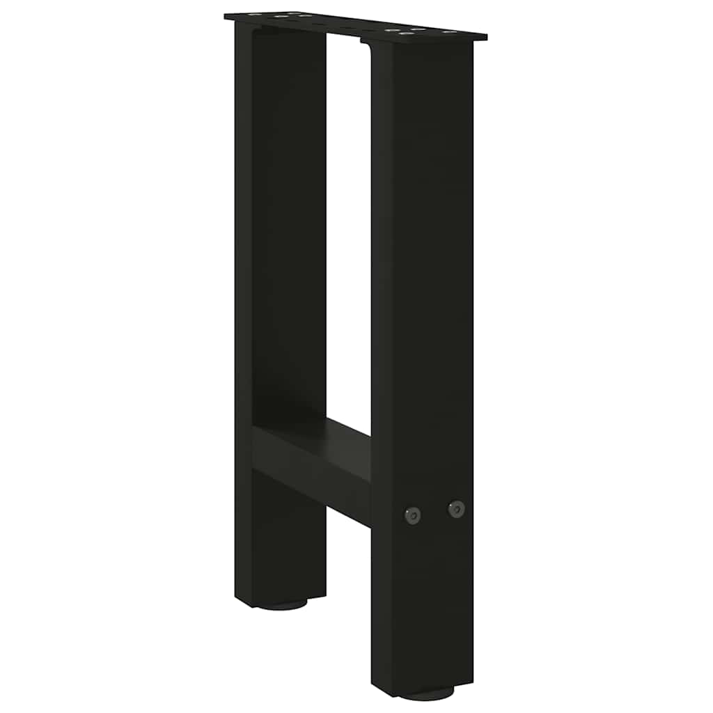 Coffee table legs black 2 pieces 38x(42-43) cm steel