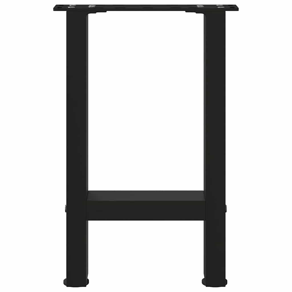 Coffee table legs black 2 pieces 38x(42-43) cm steel