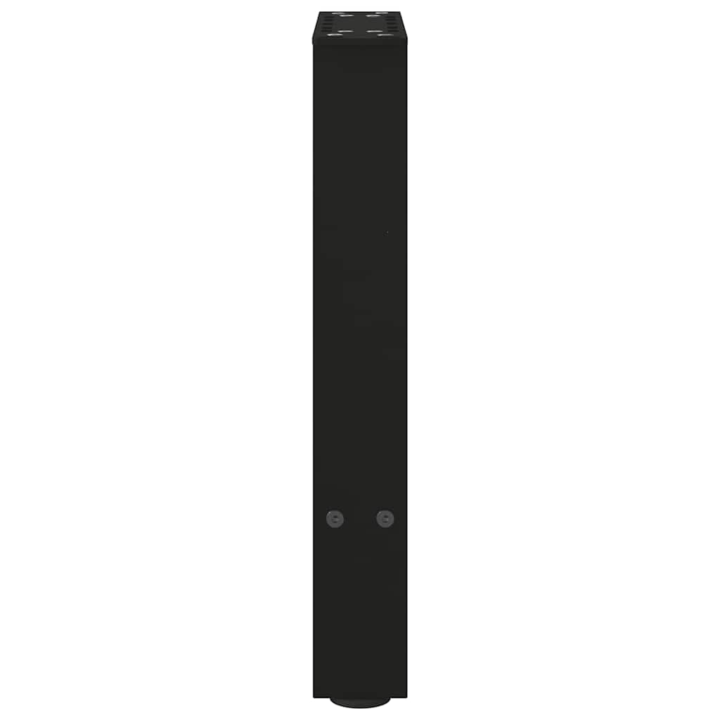 Coffee table legs black 2 pieces 38x(42-43) cm steel