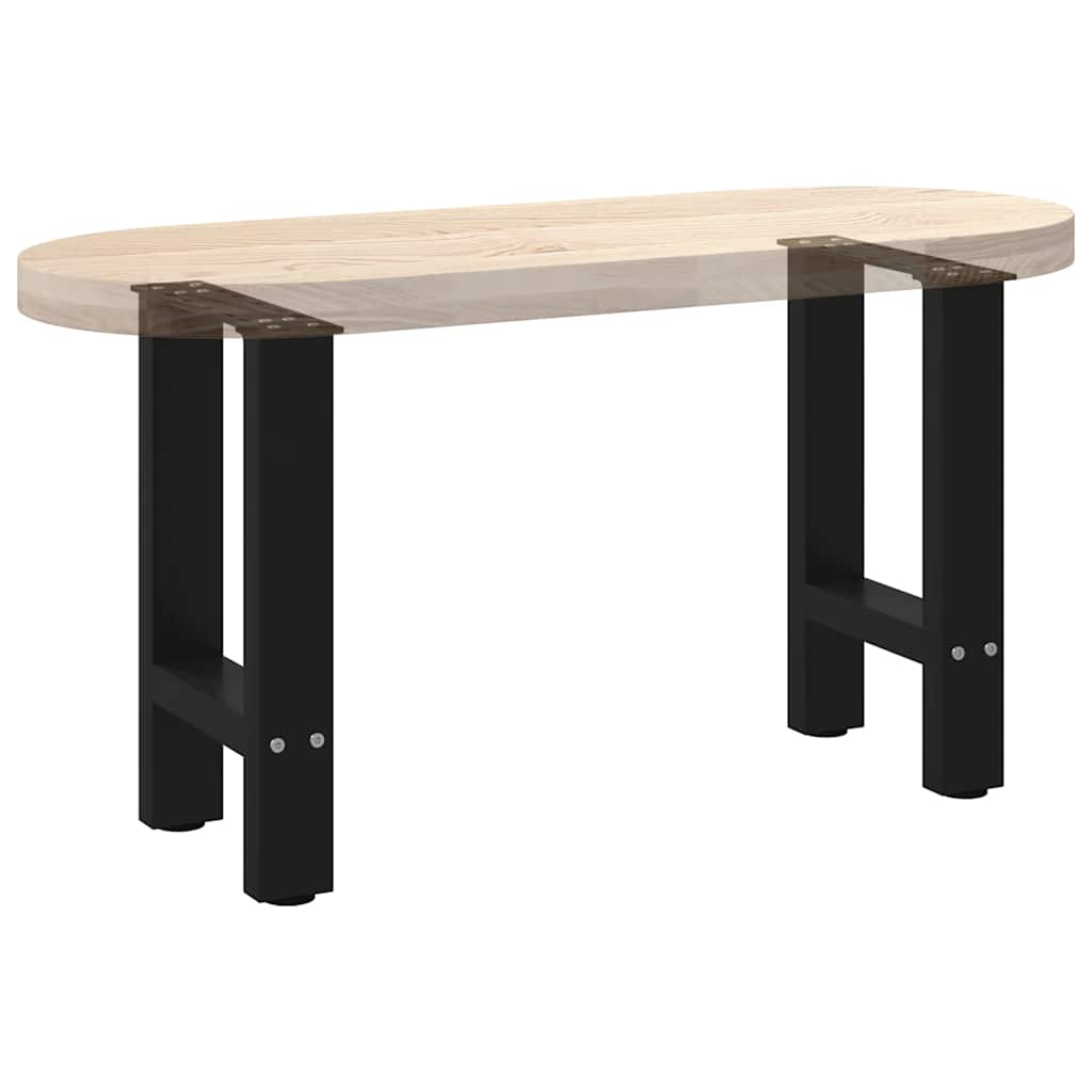 Coffee table legs black 2 pieces 38x(42-43) cm steel
