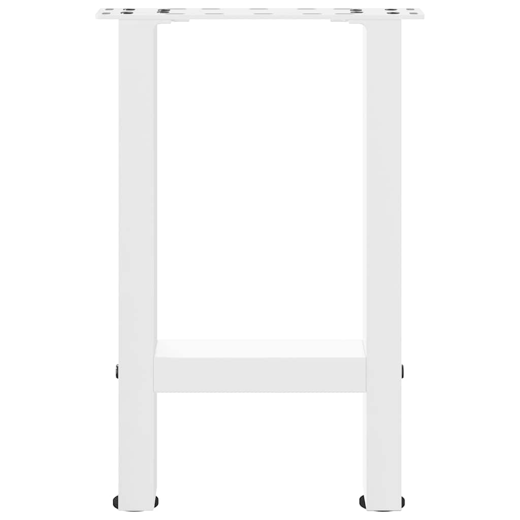 Coffee table legs white 2 pcs. 38x(42-43) cm steel