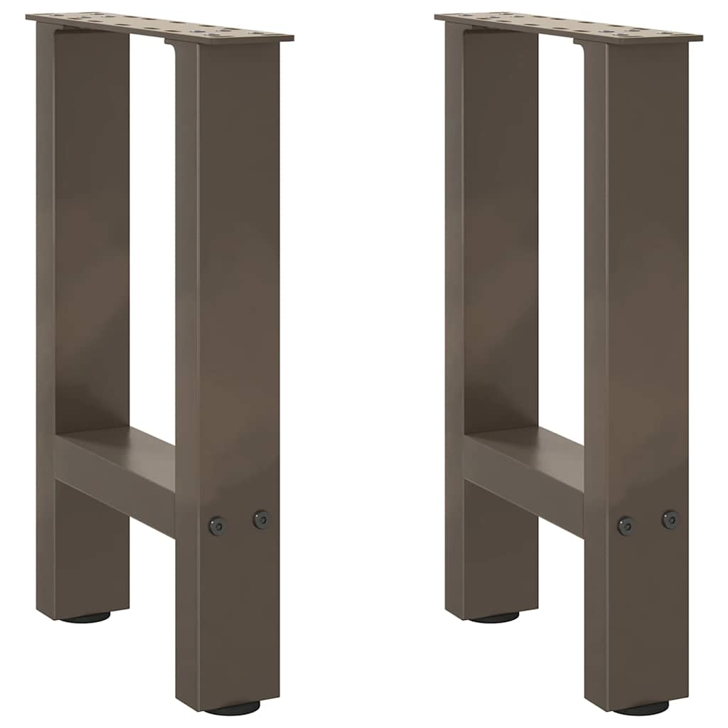 Coffee table legs natural steel 2 pcs. 38x(42-43) cm steel