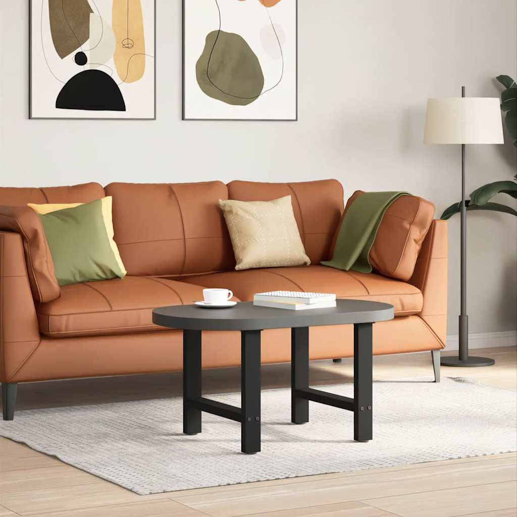 Coffee table legs black 2 pcs. 50x(42-43) cm steel