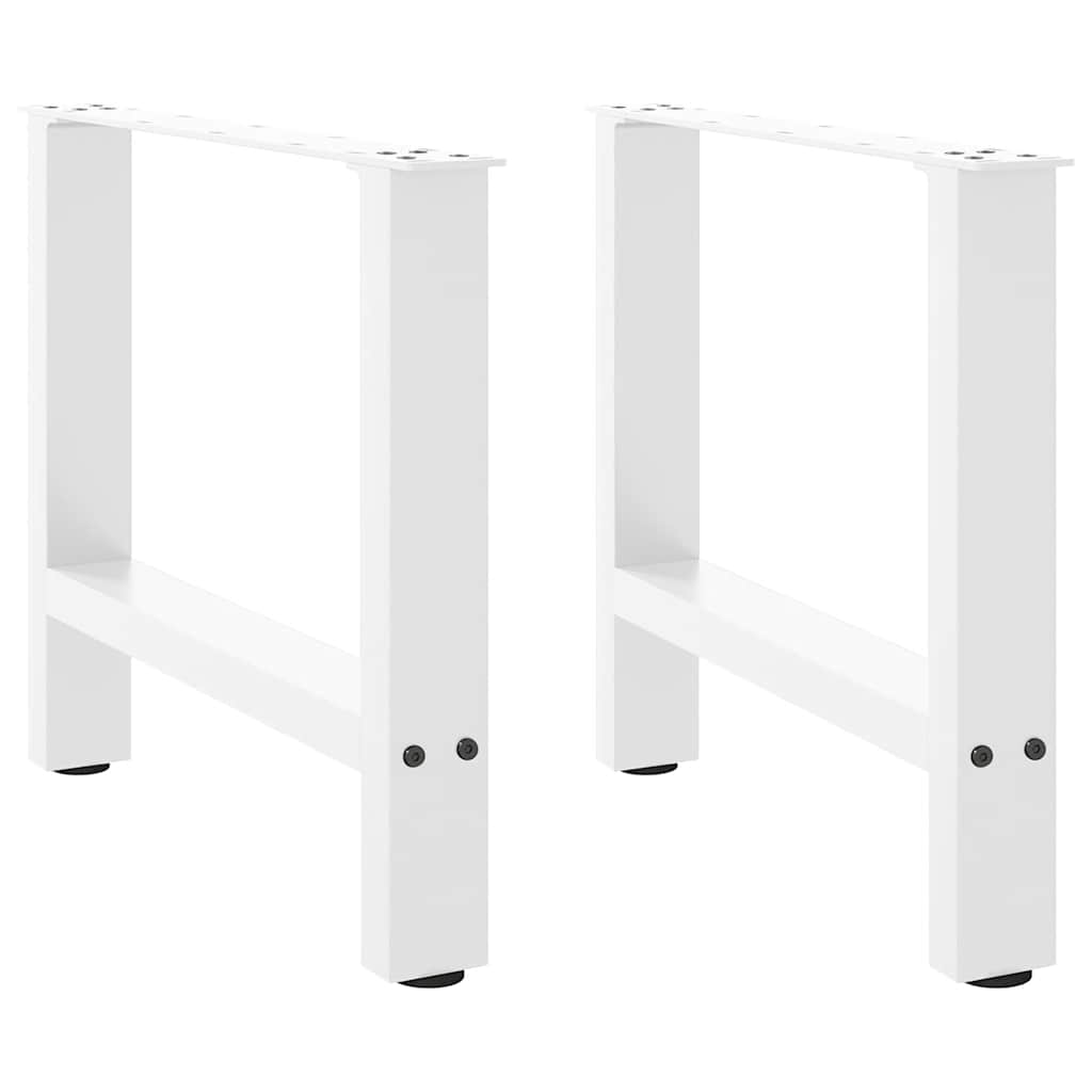 Coffee table legs white 2 pcs. 50x(42-43) cm steel