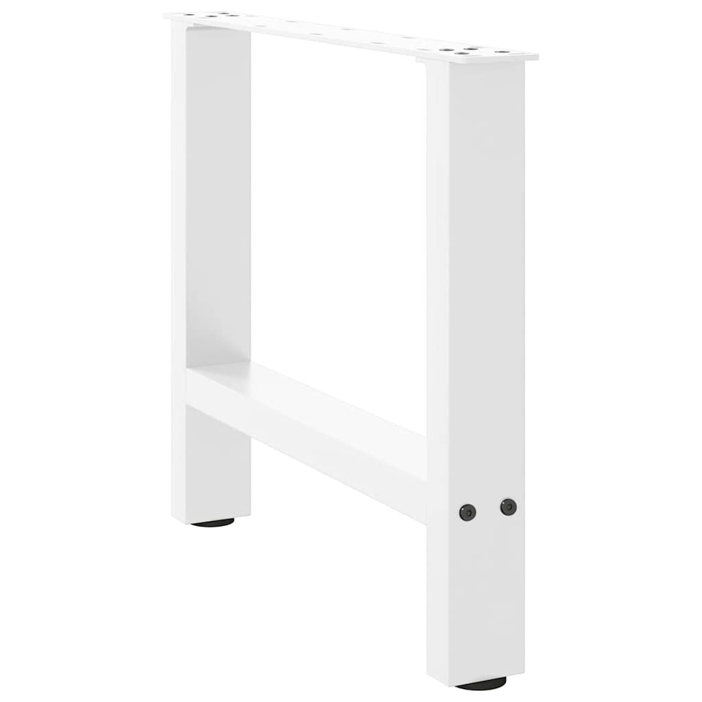 Coffee table legs white 2 pcs. 50x(42-43) cm steel