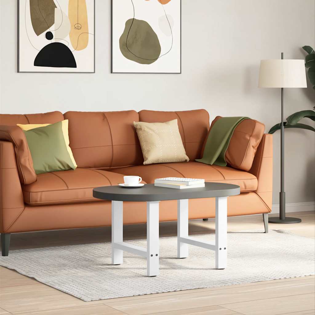 Coffee table legs white 2 pcs. 60x(42-43) cm steel