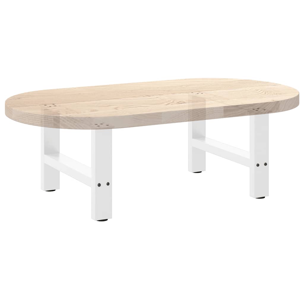 Coffee table legs white 2 pcs. 60x(42-43) cm steel