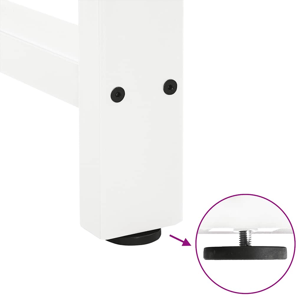 Coffee table legs white 2 pcs. 60x(42-43) cm steel