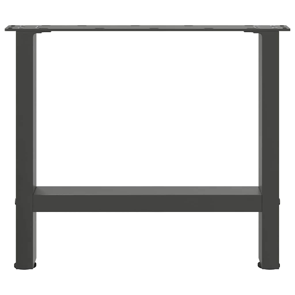 Couchtischbeine Anthrazit 2 Stk. 60x(42-43) cm Stahl