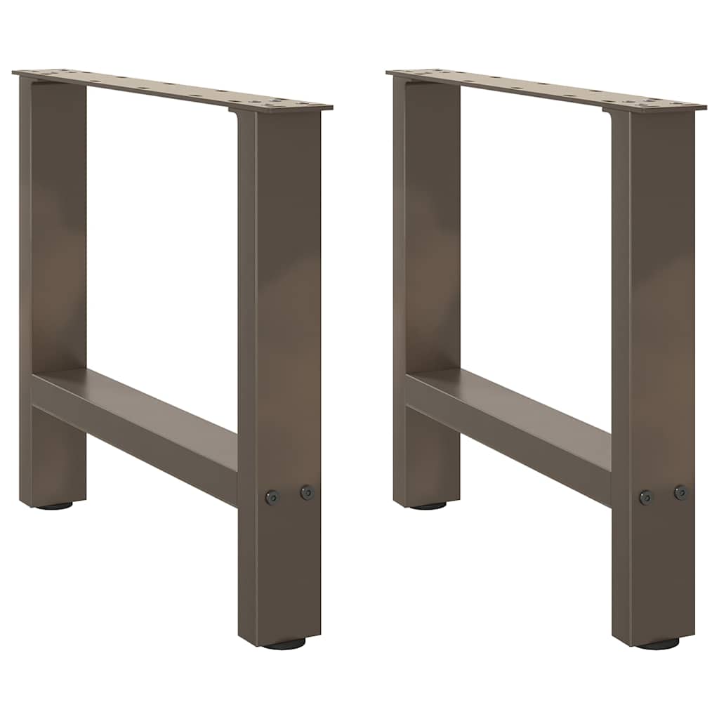 Coffee table legs natural steel 2 pcs. 60x(42-43) cm steel