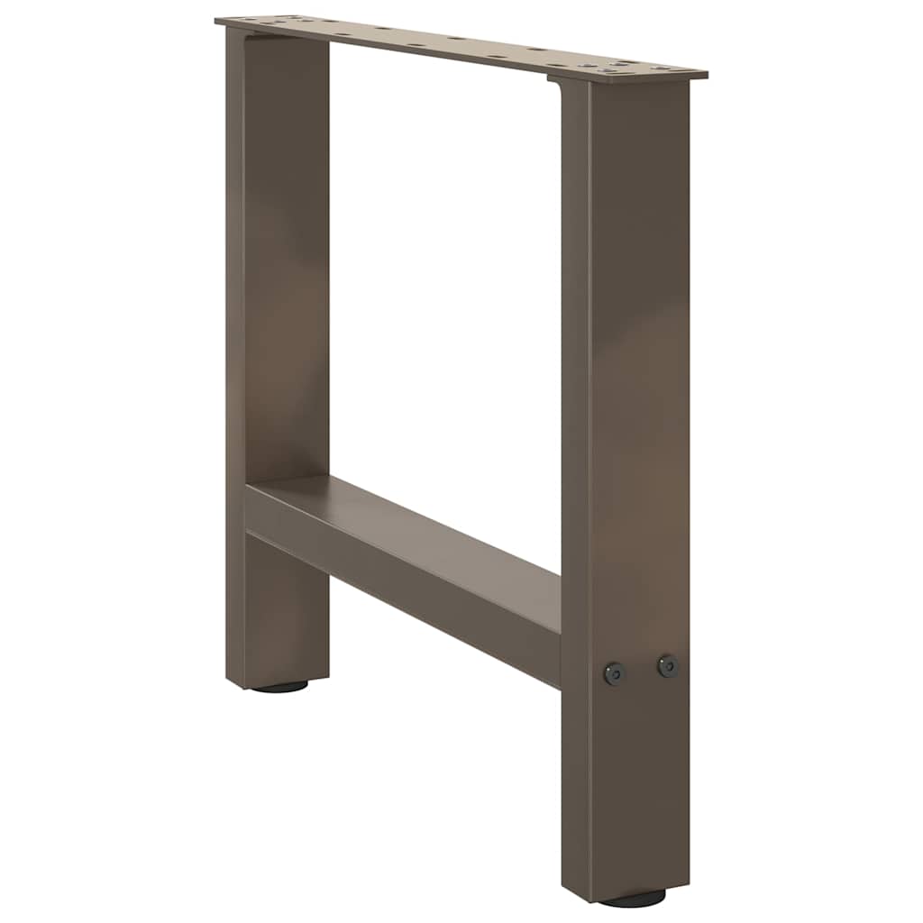 Coffee table legs natural steel 2 pcs. 60x(42-43) cm steel