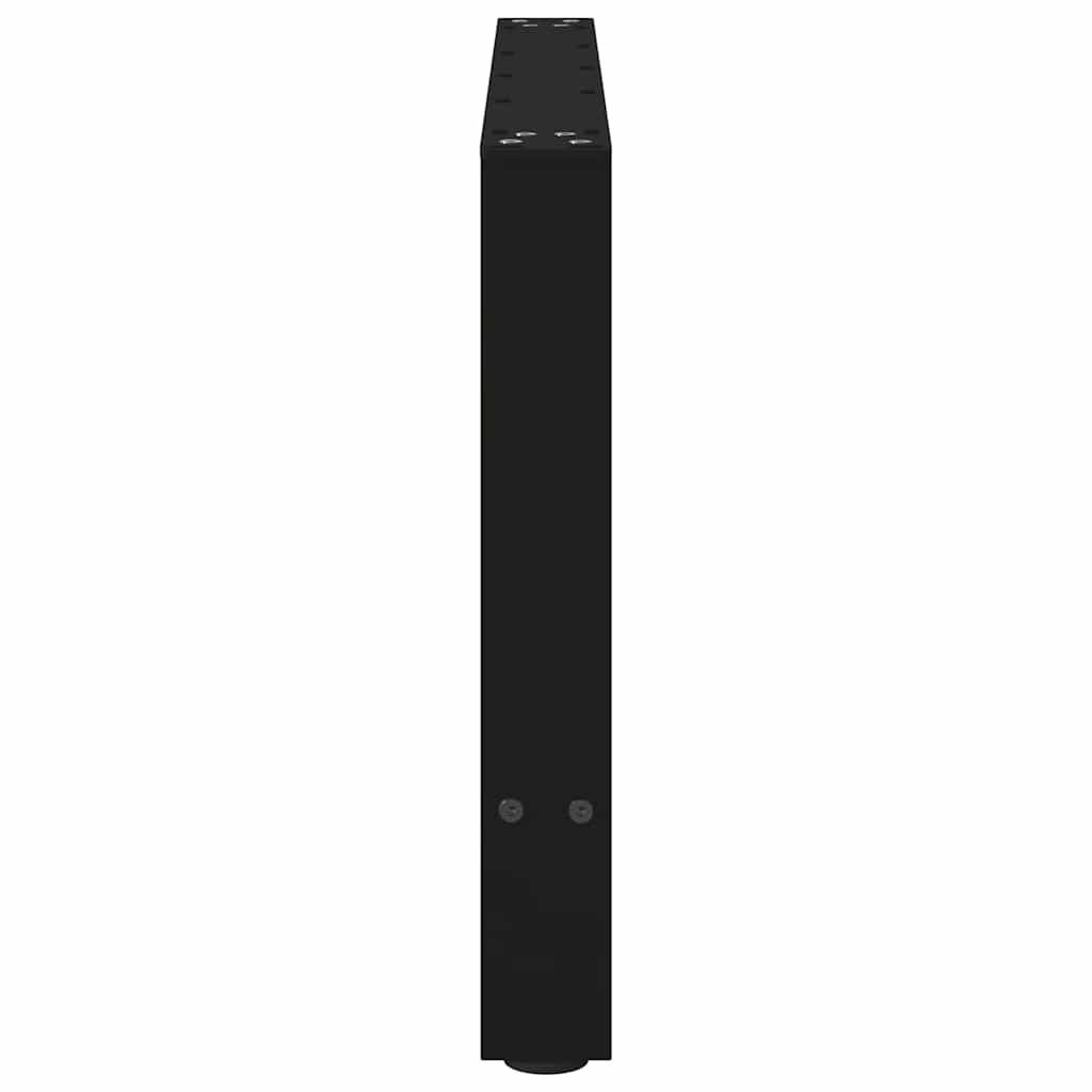 Coffee table legs black 2 pieces 70x(42-43) cm steel