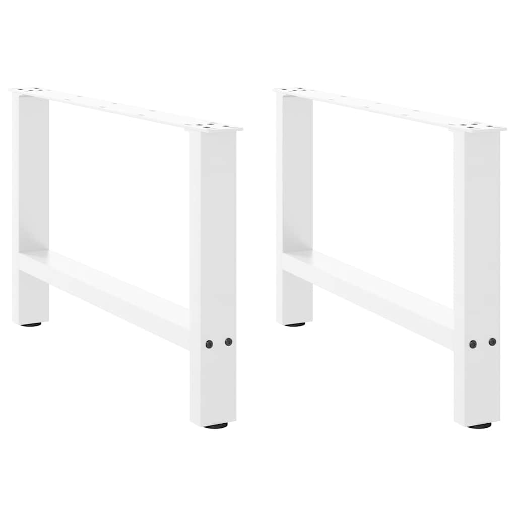 Coffee table legs white 2 pcs. 70x(42-43) cm steel
