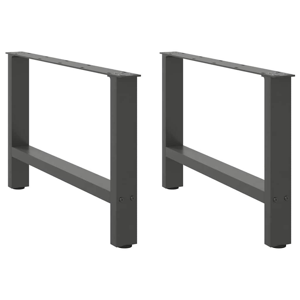 Coffee table legs anthracite 2 pcs. 70x(42-43) cm steel
