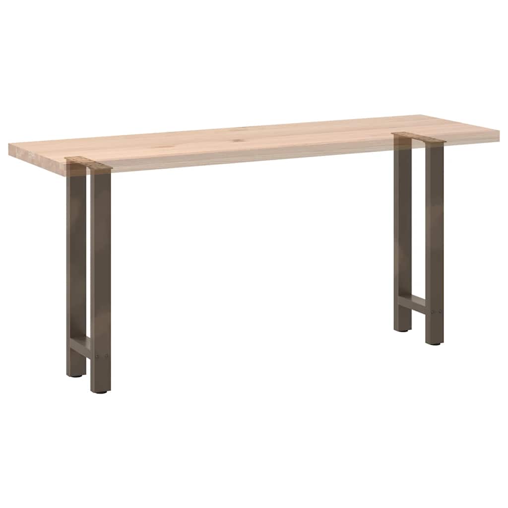 Console table legs natural steel 2 pcs. 38x(72-73) cm steel