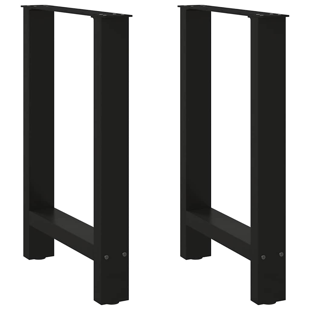 Dining table legs black 2 pcs. 50x(72-73) cm steel