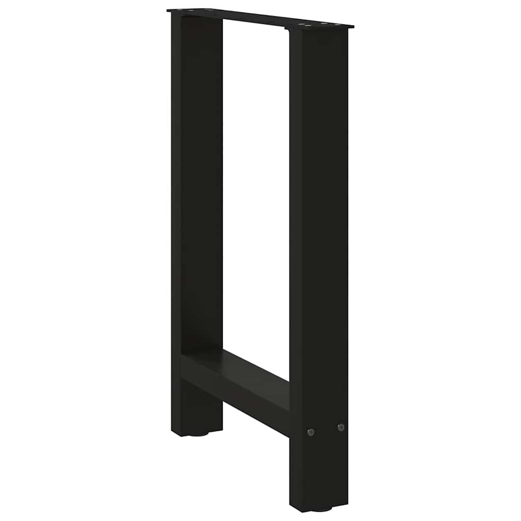 Dining table legs black 2 pcs. 50x(72-73) cm steel