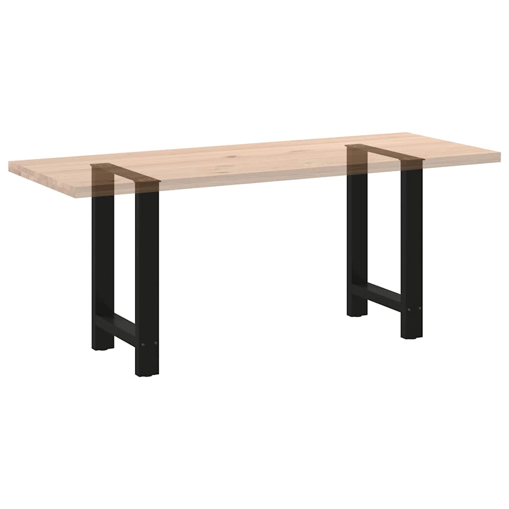 Dining table legs black 2 pcs. 50x(72-73) cm steel