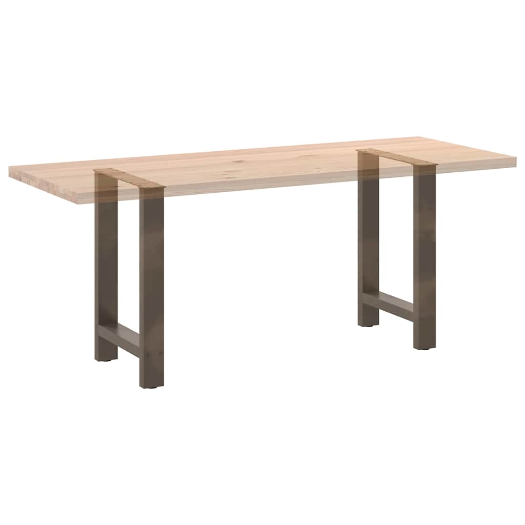 Dining table legs natural steel 2 pcs. 50x(72-73) cm steel