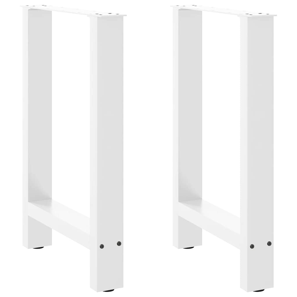 Dining table legs white 2 pcs. 60x(72-73) cm steel