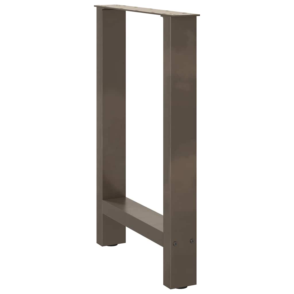 Dining table legs natural steel 2 pcs. 60x(72-73) cm steel