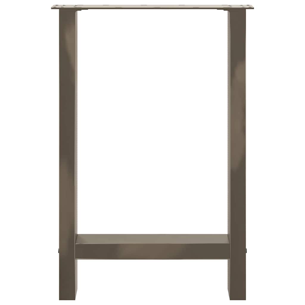 Dining table legs natural steel 2 pcs. 60x(72-73) cm steel