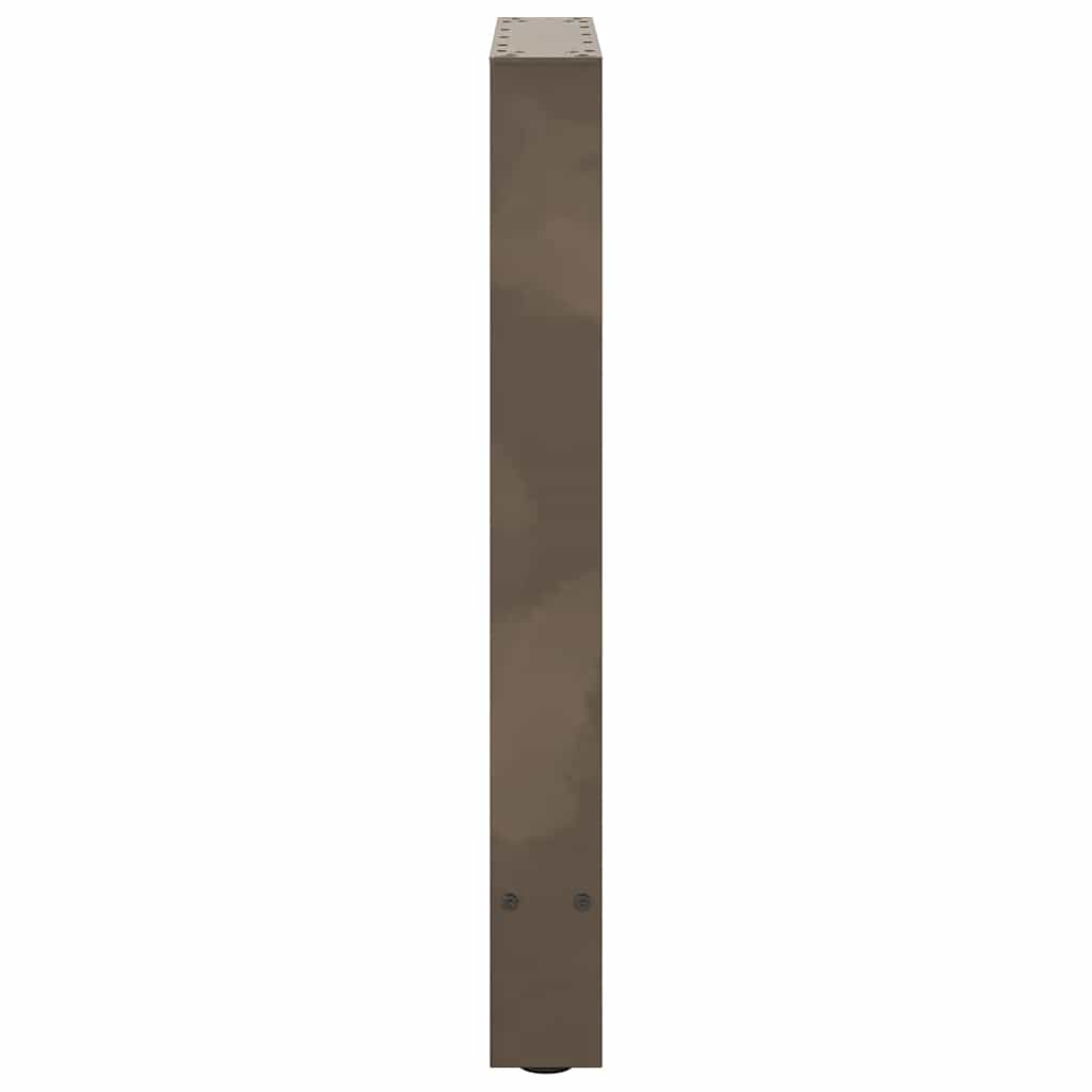 Dining table legs natural steel 2 pcs. 60x(72-73) cm steel