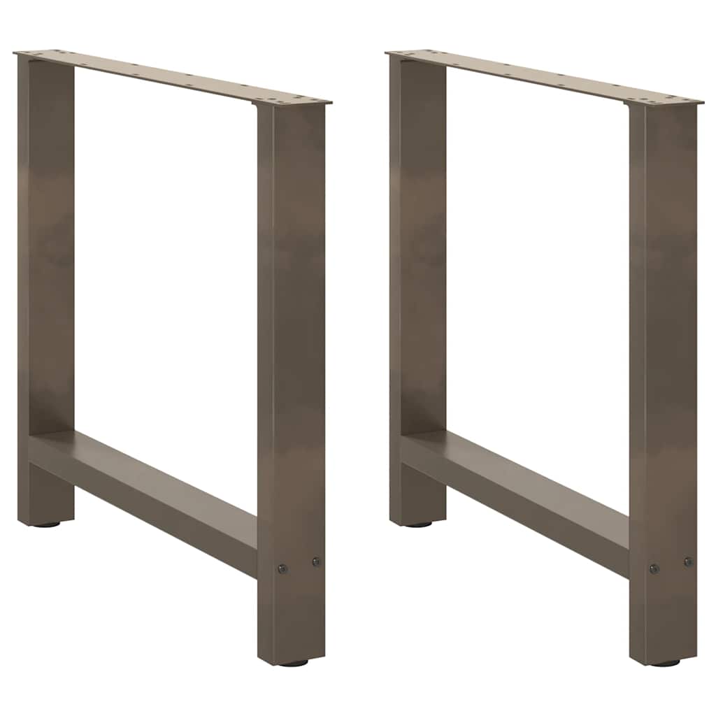 Dining table legs natural steel 2 pcs. 70x(72-73) cm steel