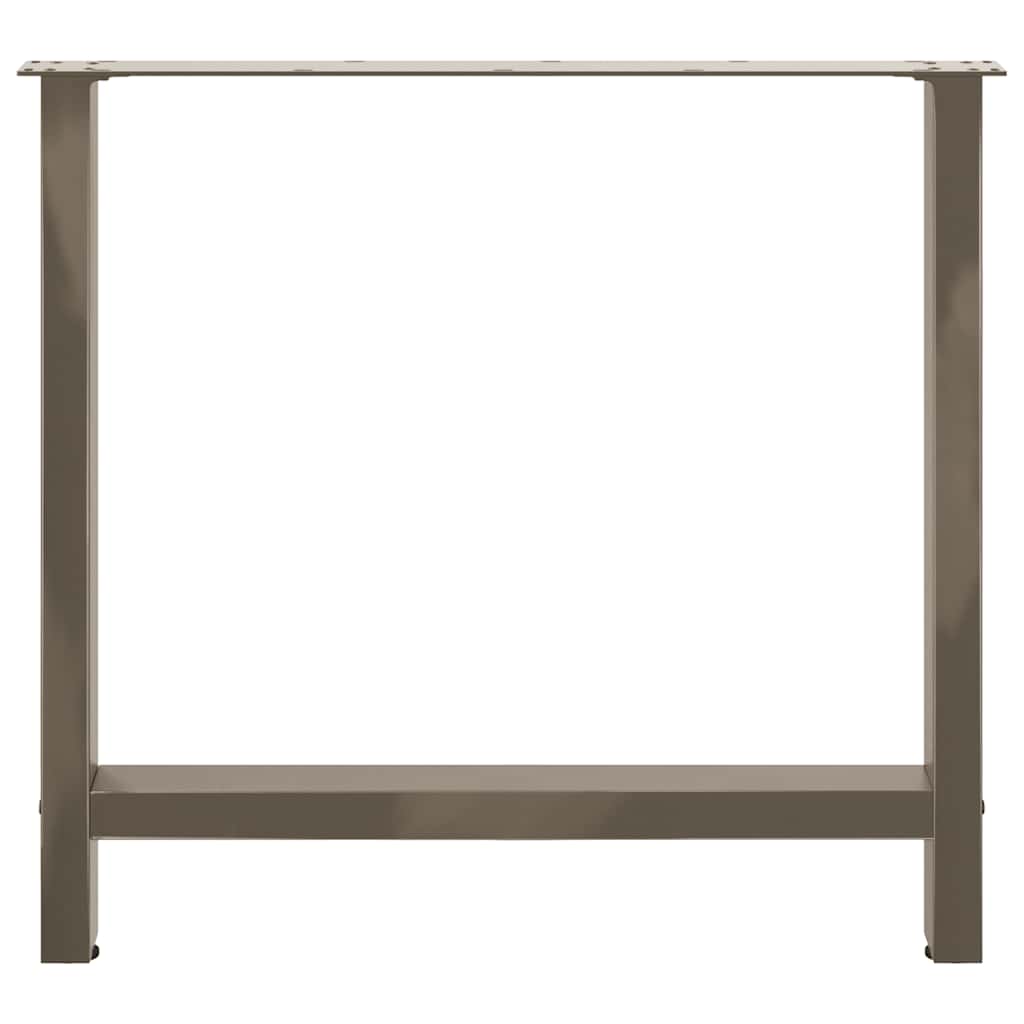 Dining table legs natural steel 2 pcs. 70x(72-73) cm steel