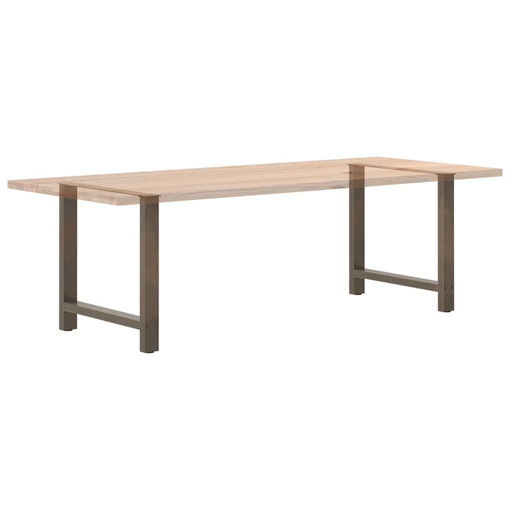 Dining table legs natural steel 2 pcs. 70x(72-73) cm steel