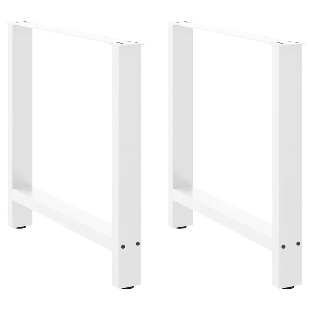 Dining table legs white 2 pcs. 80x(72-73) cm steel