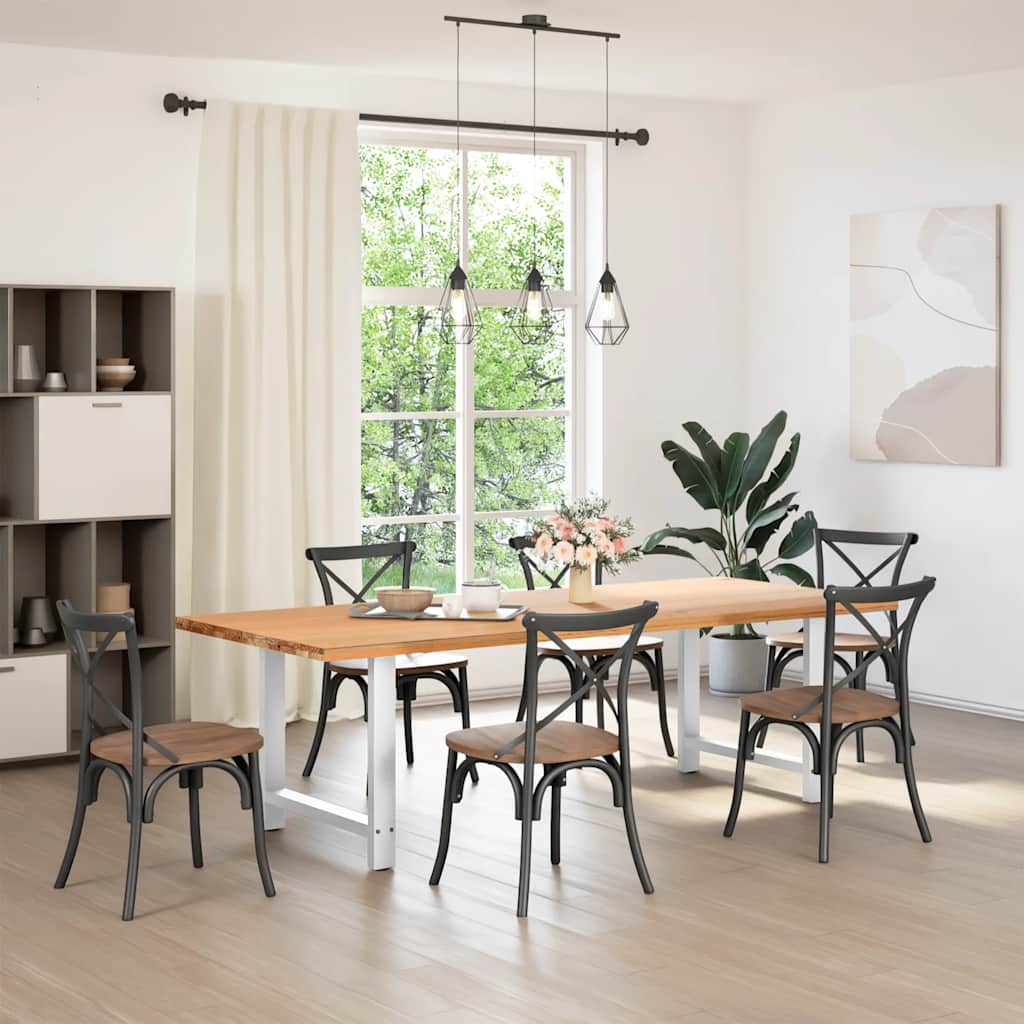 Dining table legs white 2 pcs. 80x(72-73) cm steel