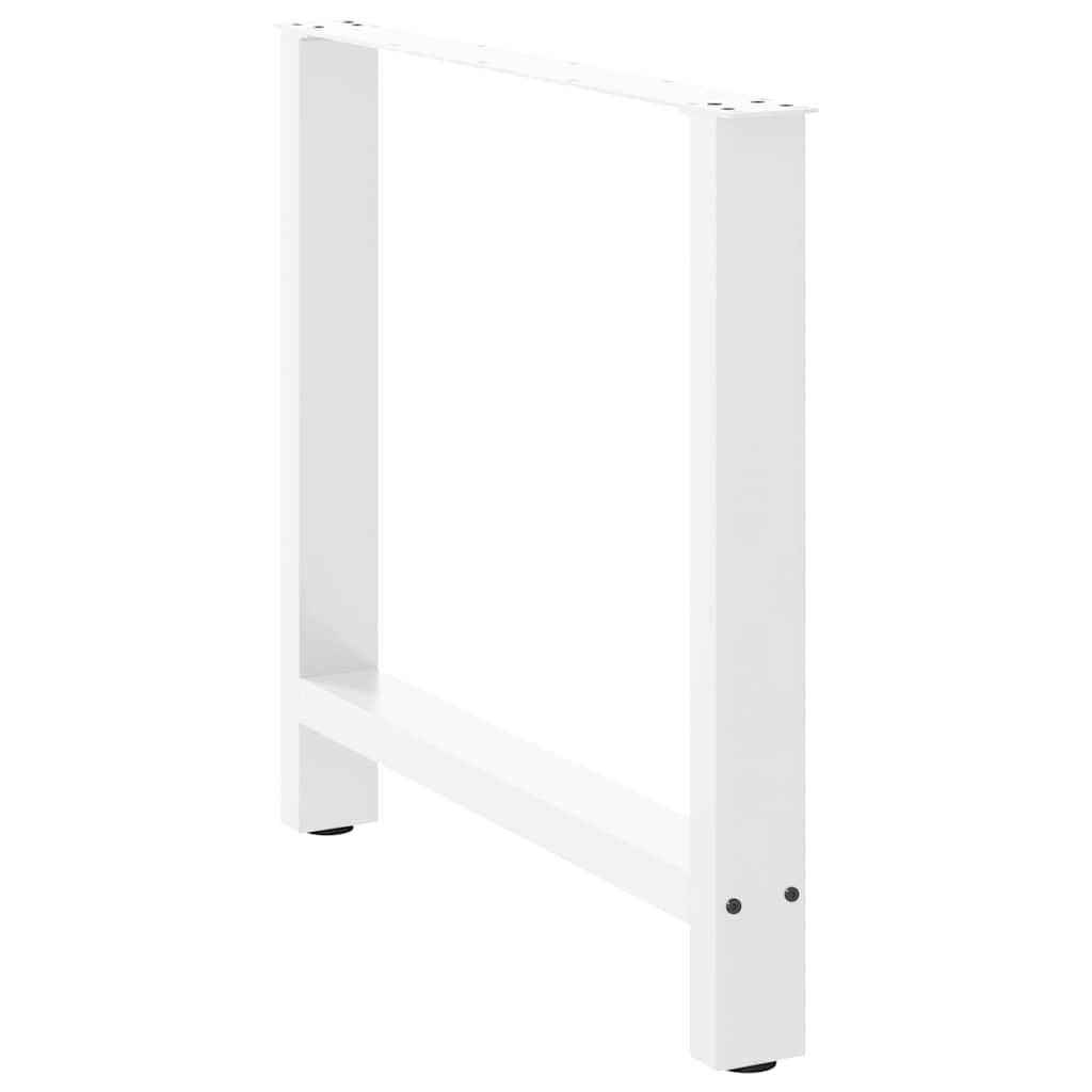 Dining table legs white 2 pcs. 80x(72-73) cm steel