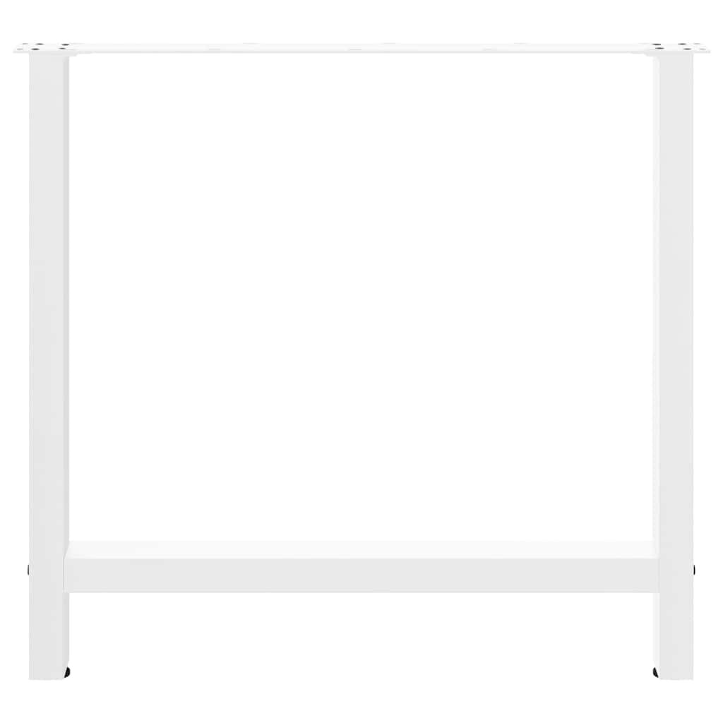 Dining table legs white 2 pcs. 80x(72-73) cm steel