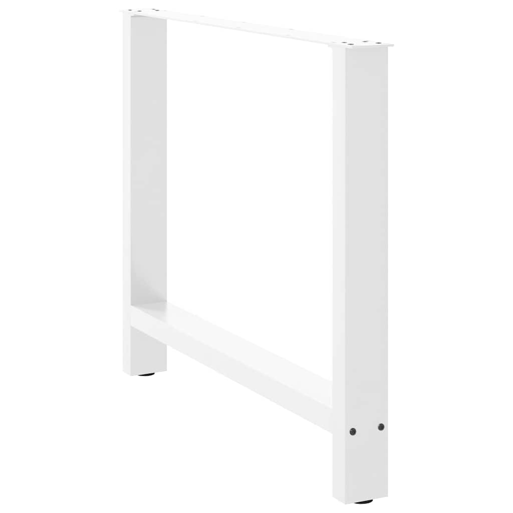 Dining table legs white 2 pcs. 100x(72-73) cm steel