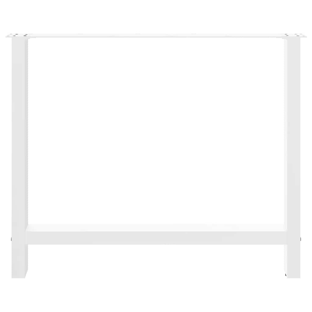 Dining table legs white 2 pcs. 100x(72-73) cm steel