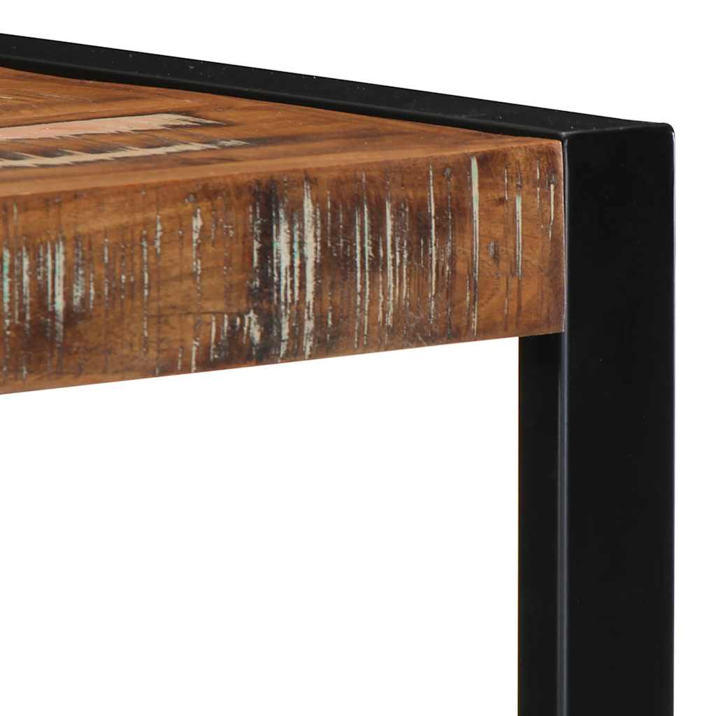 Wall shelf multicolored 35x35x100 cm old wood solid wood