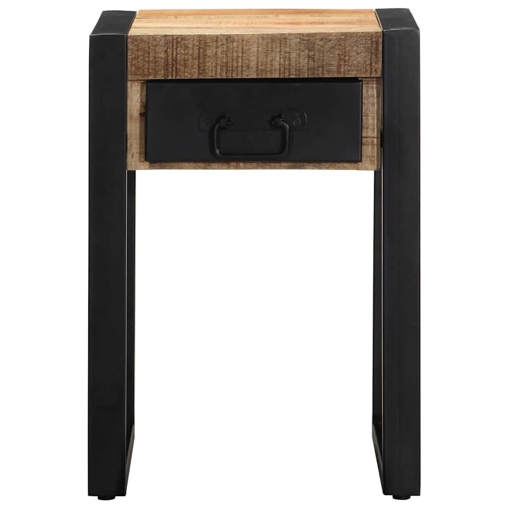 Beistelltisch 35x35x50 cm Raues Massivholz Mango