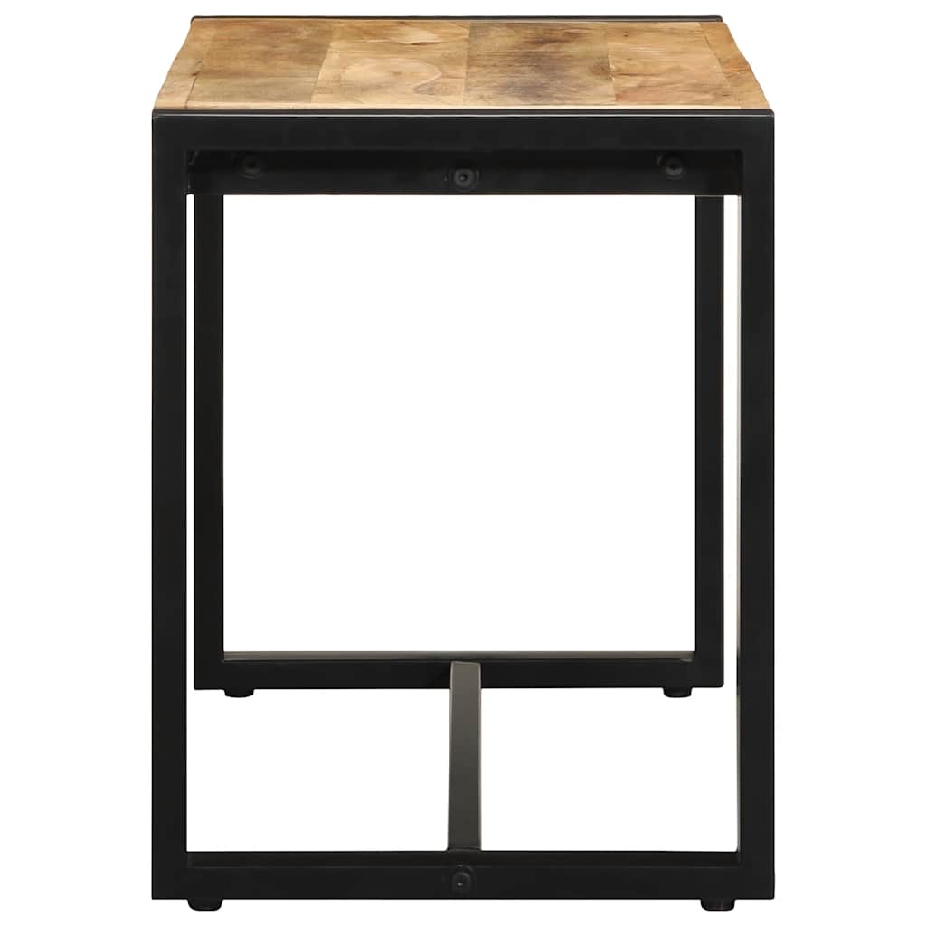 Bank 80x35x45 cm Raues Massivholz Mango